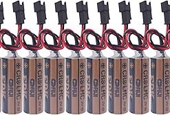 (10-Pcs) CR8. LHC 3V 2600mAh Replacements Battery with Black Plug for Fuji FDK CR8.LHC 17450, Toto CR8-LHC TH559EDV410R