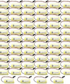 «70 Pack» 3V 1800mAh 1770-XYC Replacement Lithium Battery Compitable for Allen Bradley PLC 1770-XYC/A 1770-XYB 1756-BA1 with Black Plug