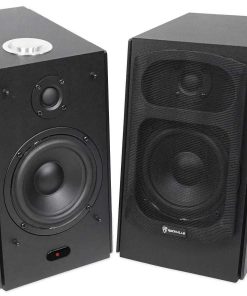 (2) Rockville HD5B 5" 150w RMS Powered Bluetooth Bookshelf Home Theater Speakers
