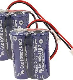 (2 Pack) CR17450-2WK27 / D80UB016170 3V Replacement PLC Battery 2*CR17450 Battery Pack for Mazak 2CR17450 3V Battery