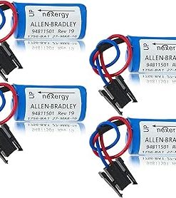 ﹙▷ 4 Pcs ◁﹚1756-BA1 3.0V 1200mAh Battery for Allen Bradley 1756-BA1 for Allen Bradley Replacemen Battery