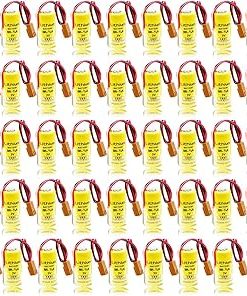 «45 Pack» 3V 1600mAh Br-2/3a Lithium Battery Replacement for FANUC A98L-0031-0006 PLC Industrial Lithium with Brown Plug