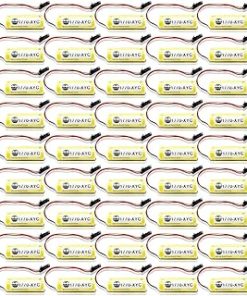 «45 Pack» 3V 1800mAh 1770-XYC Replacement Lithium Battery Compitable for Allen Bradley PLC 1770-XYC/A 1770-XYB 1756-BA1 with Black Plug