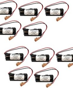 (10-Pack) Exell 3V Lithium PLC Computer Backup Batteries, Replaces A55DELTA, LIT5110, Leblonde CR17450E-R, Leblonde CR17450E-RL, Leblonde Model 77 CNC Router, Newark 25C3891