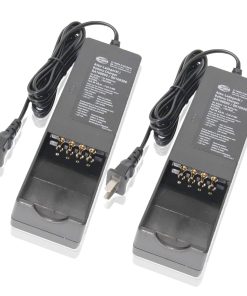 （2 Count QA109600 QD109300 AC 100V ~ 240V Battery Charger for HBC Radiomatic BA225030 Battery for BA2253000 Pump Truck Remote Control Battery