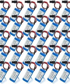 «30 Pack» 3V 1800mAh 1756-BA2 PLC Lithium Battery Compitable for Allen Bradley 1756-BA2 BR2/3A-AB 1745-B1 Battery, Blue