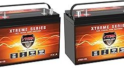 (2) XTR31-135 24 Volt Trolling Motor Batteries 135 Amp Hours VMAX Group 31 12V AGM Deep Cycle Maintenance-Free Sealed Marine 12 Volt 135Ah Battery for 24V Trolling Motors