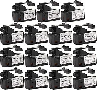（15pcs） A98L-0031-0028 for FANUC 3V 1750mAh PLC Lithium Battery for CNC Machine controler with 3P Plug, Replacement for A98L-0031-0028 A02B-0309-K102