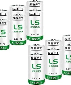 (12 Pack) LS33600 17000mAh 3.6V Battery for LS 33600 D Size 3.6V Lithium Thionyl Chloride Battery for LS33600 Battery