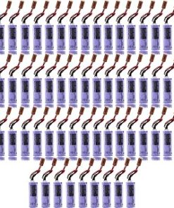 «60 Pack» 3V 1800mAh BR-AG Non-Rechargeable Lithium Battery for BR-AG 3V Battery with Brown Plug