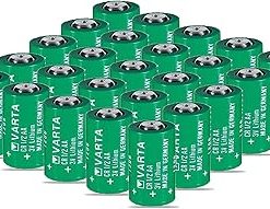 ﹙▷ 25 Pcs ◁﹚CR1/2AA 3V Lithium Battery for Varta CR1/2AA Battery for Suunto Favor & Companion, 950mAh