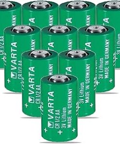﹙▷ 10 Pcs ◁﹚CR1/2AA 3V Lithium Battery for Varta CR1/2AA Battery for Suunto Favor & Companion, 950mAh
