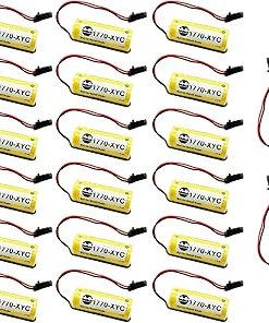(20 Pack) 1770-XYC Battery 1800mAh 3V PLC Lithium Battery Replacement for 1770-XYC/A 1770-XYB 1756-BA1 with Black Plug