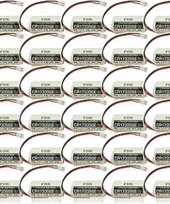 «30 Pack» 3V 1800mAh CR17335SE Non-Rechargeable Lithium Battery Compitable t for FDK CR17335SE 3V Epson Robot Controller RC Series Battery R13B060003 with White Plug, gery