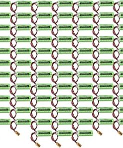 «80 Pack» 3V 2500mah CR17450SE-R Non-Rechargeable Lithium Battery with Brown Plug for FANUC A98L-0031-0012 CNC System