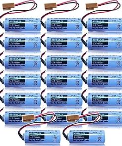 (20 Count) 1800mAh 3V BR-AG Battery for BR-AG 3V Lithium Battery with Brown Plug