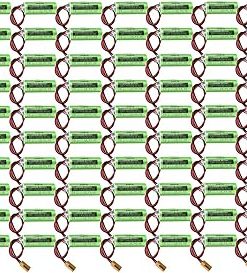 «70 Pack» 3V 2500mah CR17450SE-R Non-Rechargeable Lithium Battery with Brown Plug for FANUC A98L-0031-0012 CNC System