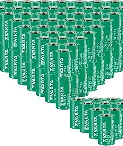 «90 Pack» 3V 950mAh CR1/2AA Non-Rechargeable Lithium Battery for VARTA CR1/2AA Series Battery, green