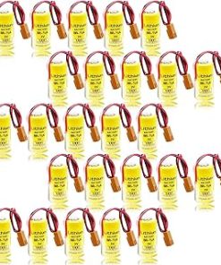 «25 Pack» 3V 1600mAh Br-2/3a Lithium Battery Replacement for FANUC A98L-0031-0006 PLC Industrial Lithium with Brown Plug
