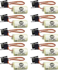 (10 Pack) 3V 1000mAh 1747-BA 1769-BA PLC Battery Replacement for 1747-BA,1769-BA, 1756-BA1,TL-2150/C, 1746-BAS, SLC-500 Series Backup Power Supply