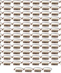 «100 Pack» 2600mAh 3V Non-Rechargeable Lithium Battery Replacement for Fuji fdk cr8-lhc PLC Controller Backup Battery with Brown Plug