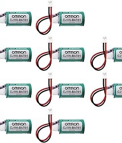 (10 Pack) 3V 1000mAh CJ1W-BAT01 li-ion Battery for PLC CP1H CP1L CR14250SE-R Replacement Battery with White Plug