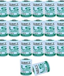 (20 Pack) LS14250 3.6V 1200mAh C 1/2 AA Lithium-Thionyl Chloride Battery for LS 14250 3.6 Volt Lithium Battery for LS14250 1/2 AA 3.6v Lithium Battery