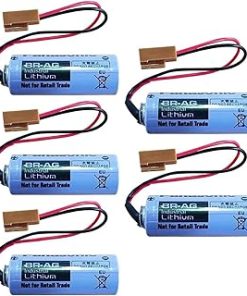 «5 Pack» 3V 1800mAh BR-AG Non-Rechargeable Lithium Battery for BR-AG 3V Battery with Brown Plug