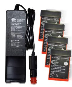 ﹙▷1 Charger+4 Battery◁﹚QA109600/ QD109300 Charger for HBC Radiomatic BA225030 Battery Charger（DC 10V-30V）