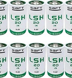 （10 Pack） for Saft LSH20 3.6V D Lithium Thionyl Chloride Battery 13000mA LSH 20 Battery Non-Rechargeable