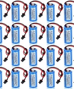 «20 Pack» 3V 1800mah Q6BAT CR17335SE-R Lithium Battery for Mitsubishi QNS System Q6BAT Q25PRHCPU Q170HBATC