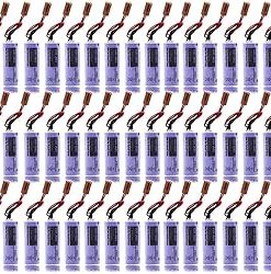 «50 Pack» 3V 1800mAh BR-AG Non-Rechargeable Lithium Battery for BR-AG 3V Battery with Brown Plug