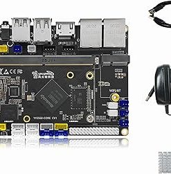 YY3568 Open-Source Developer Kit Rockchip RK3568 Soc Support Android11.0, Debian10.0 and OpenHarmony OS, 64-bit AI Mainboard for Face Recognition Prototyping (Starter Kit 8GB RAM)