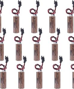 (15-Pcs) CR8.LHC 3V Battery with Black Plug for Fuji FDK CR8.LHC 3V Lithium Battery TOTO TH559EDV410R Industrial Control Automatic Batteries (3.0 Volt, 2.6 Ah, Non-rechargrable)