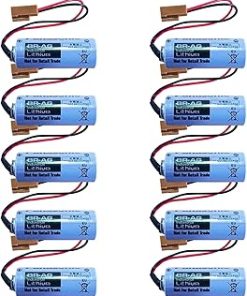 (10-Pack) BR-AG Battery for BR-AG 3V 1800mah Lithium Battery with Brown Plug