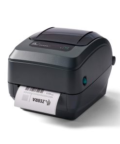 ZEBRA GK420t Thermal Transfer Desktop Monochrome Printer Print Width of 4 in USB Serial and Parallel Connectivity GK42-102510-000
