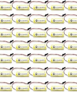 «35 Pack» 3V 1800mAh 1770-XYC Replacement Lithium Battery Compitable for Allen Bradley PLC 1770-XYC/A 1770-XYB 1756-BA1 with Black Plug