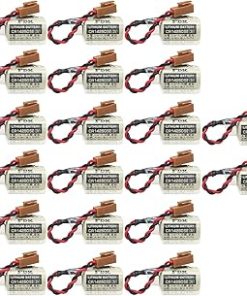 ﹙▷ 20 Pcs ◁﹚CR14250SE 3V 1800mAh Lithium Battery with Brown Plug for FDK 1747-BA Backup Power Supply