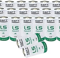 (20-Pack) for SAFT LS26500 C Size 3.6v 7700mAh Lithium Battery