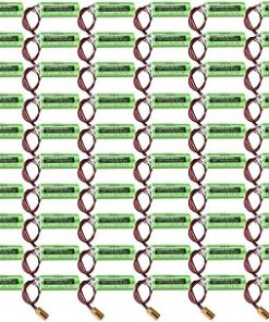 «60 Pack» 3V 2500mah CR17450SE-R Non-Rechargeable Lithium Battery with Brown Plug for FANUC A98L-0031-0012 CNC System