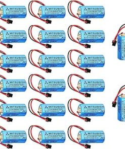 (20 Pack) CR17335SE-R Q6BAT 1800mAh 3V Replacement Battery for QNS System Q6BAT,CR17335SE-R,BKO-C10811H03 with Black Plug