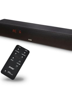 ZVOX AccuVoice AV157 Dialogue Clarifying Soundbar - Patented Hearing Technology with Voice Boost, Ultimate Low-Profile TV Speakers Soundbar, Perfect for Home Theater and Smart TV - Black