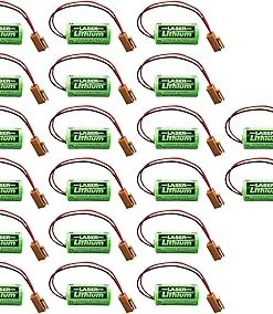 (20 Pack) CR17335SE-R 3V PLC Replacement Lithium Battery for CR17335SE-R with Brown Plug