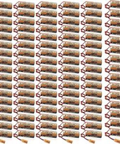 （100pcs） for Fuji FDK CR8.LHC 3V Lithium Battery 2600mAh CR8-LHC Battery with Brown Plug