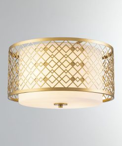 Ziggy Flush Mount in Lacquered Silver