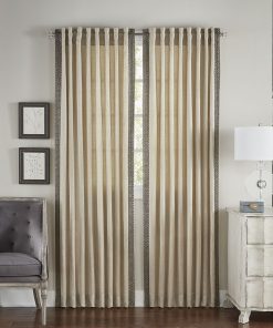 Zia Beaded Light-Filtering Curtain Panel, 96"