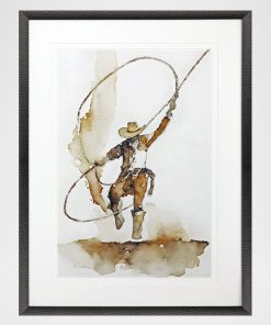 "Lasso" Framed Giclee by Petal Prints