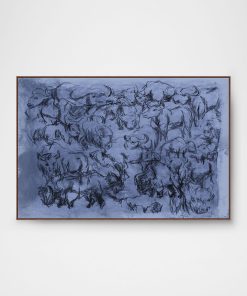 "Harras of Horses" Framed Giclee