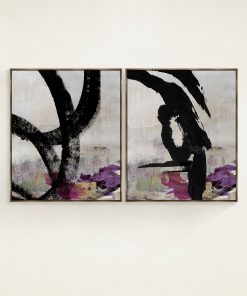 "Grateful" Framed Giclees by Nikki Chu, 38" x 45" - Set of 2