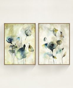"Happy Hour" Framed Giclees by Beverly Fuller, 21" x 28" - Set of 2
